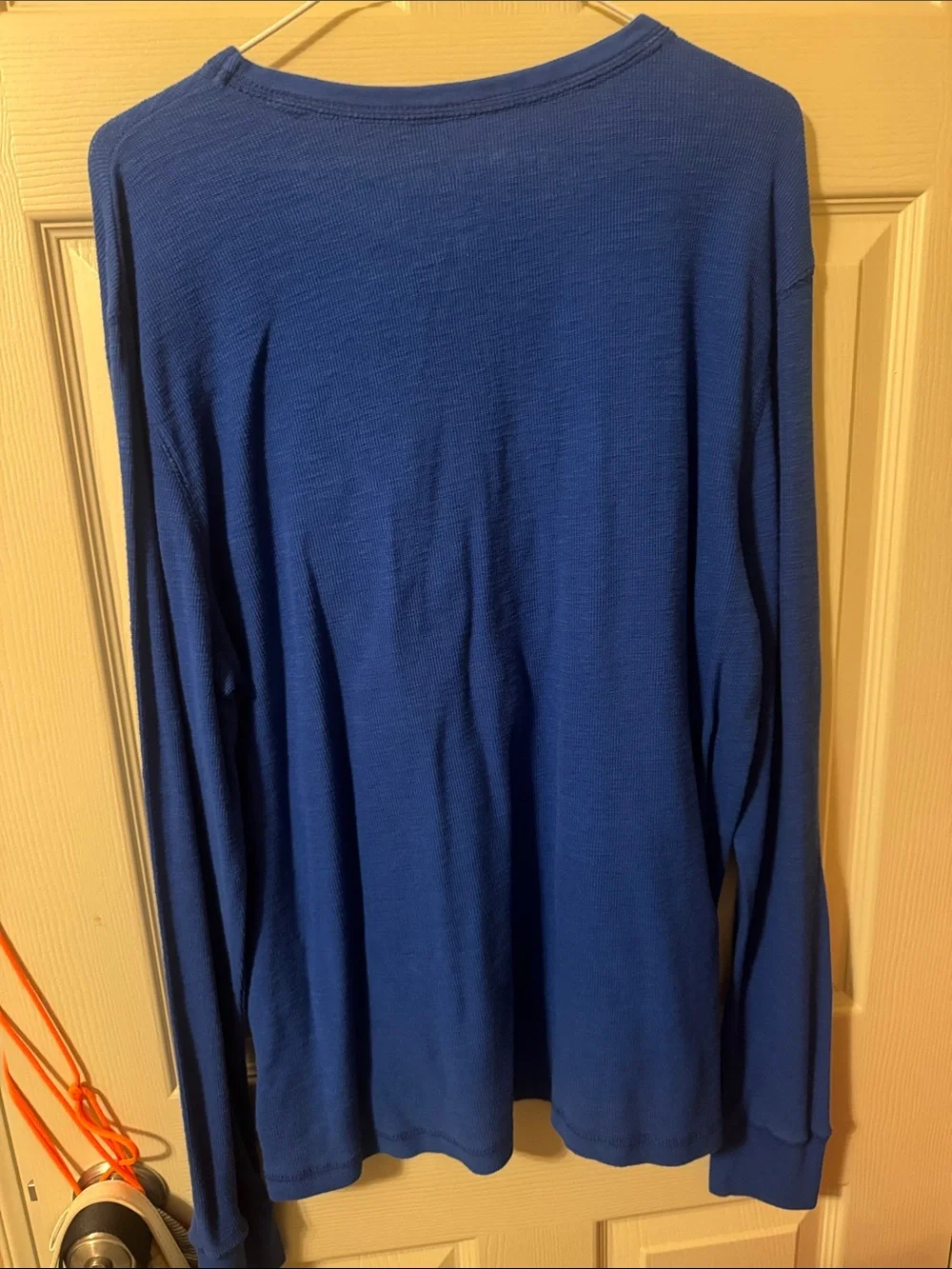 Aeropostale Men's Bright Blue Crewneck Sweater with White 1987 Logo